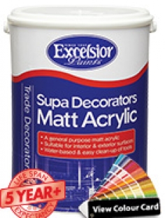 Supa Decorators Matt Acrylic
